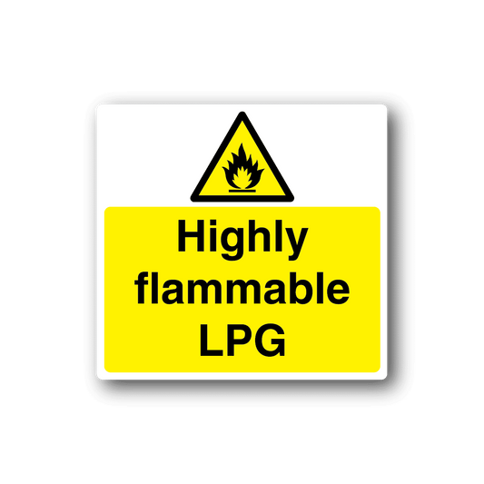 Image of Danger Highly Flammable LPG Sticker