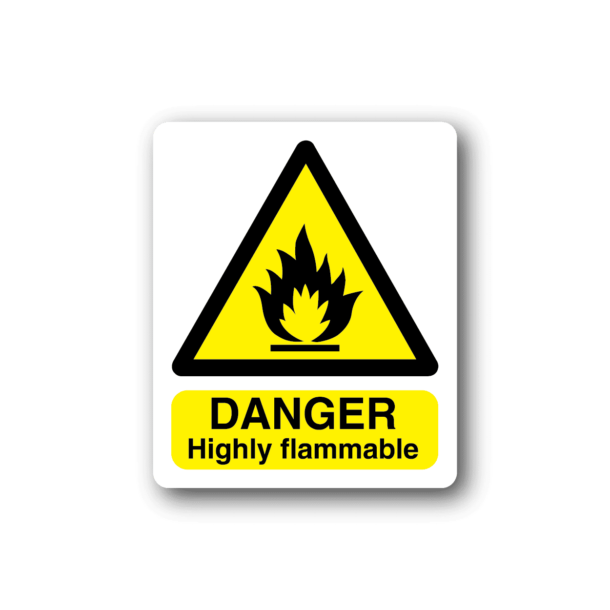 Image of Danger Highly Flammable Sticker