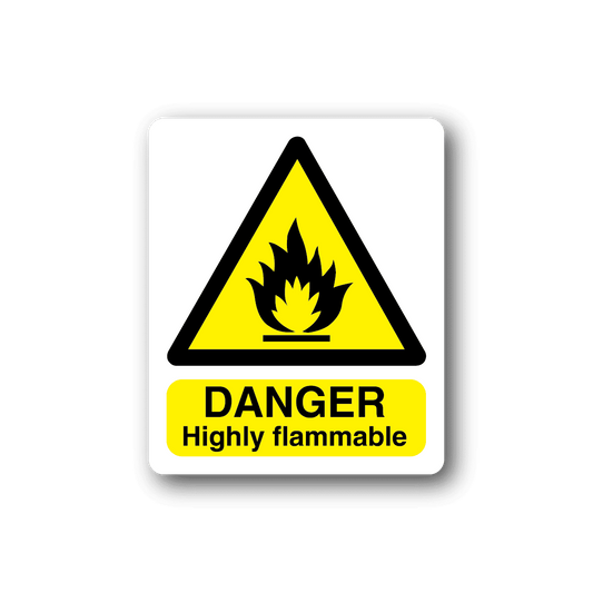 Image of Danger Highly Flammable Sticker