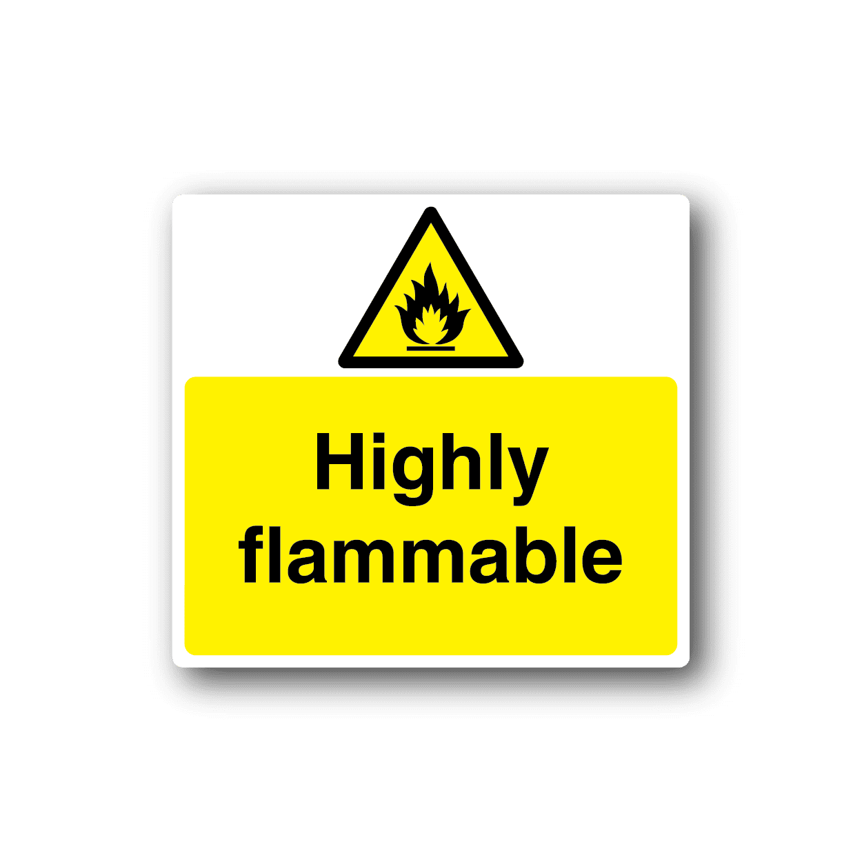 Image of Danger Highly Flammable Sticker