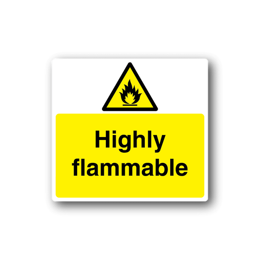 Image of Danger Highly Flammable Sticker