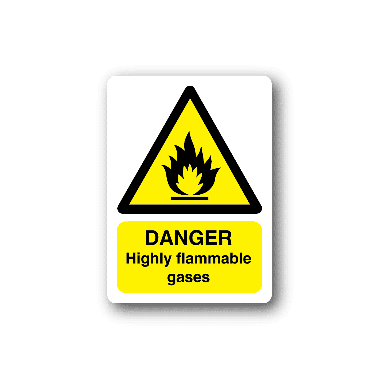 Image of Danger Highly Flammable Sticker