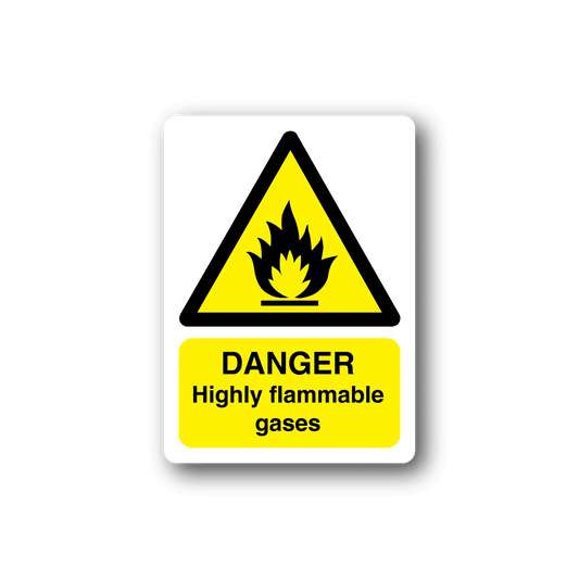 Image of Danger Highly Flammable Sticker