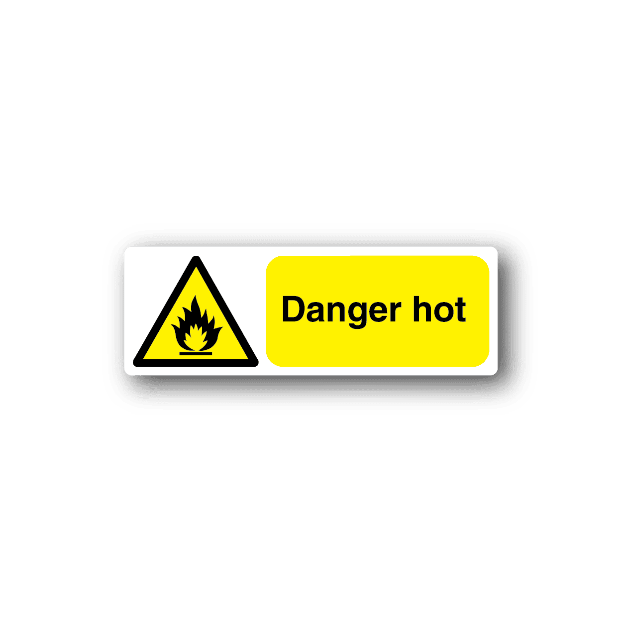 Image of Danger Hot Sticker 