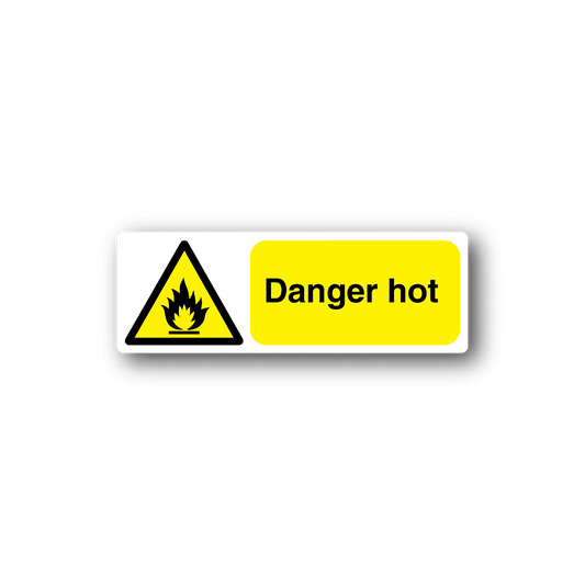 Image of Danger Hot Sticker 