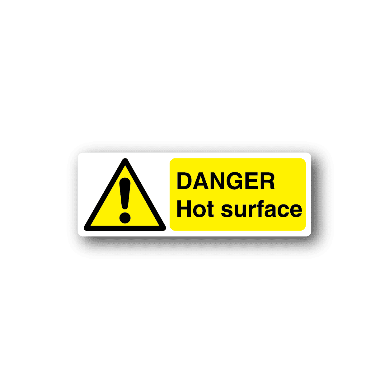 Image of Danger Hot Surface Sticker