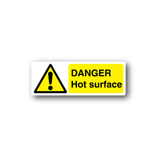 Image of Danger Hot Surface Sticker