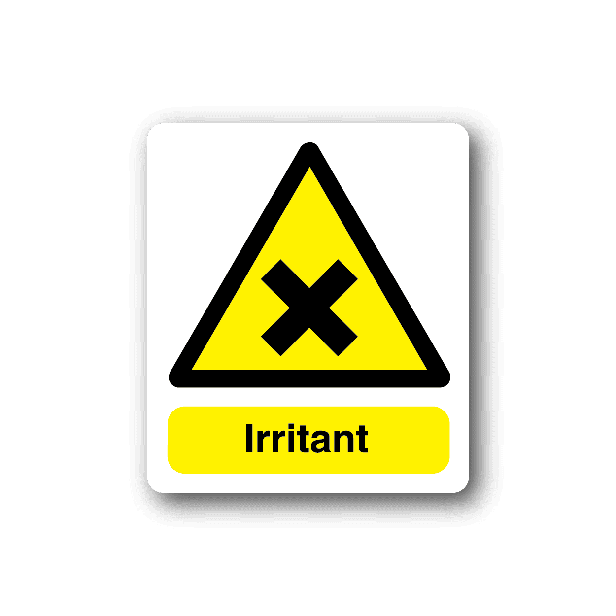 Image of Danger Irritant Sticker