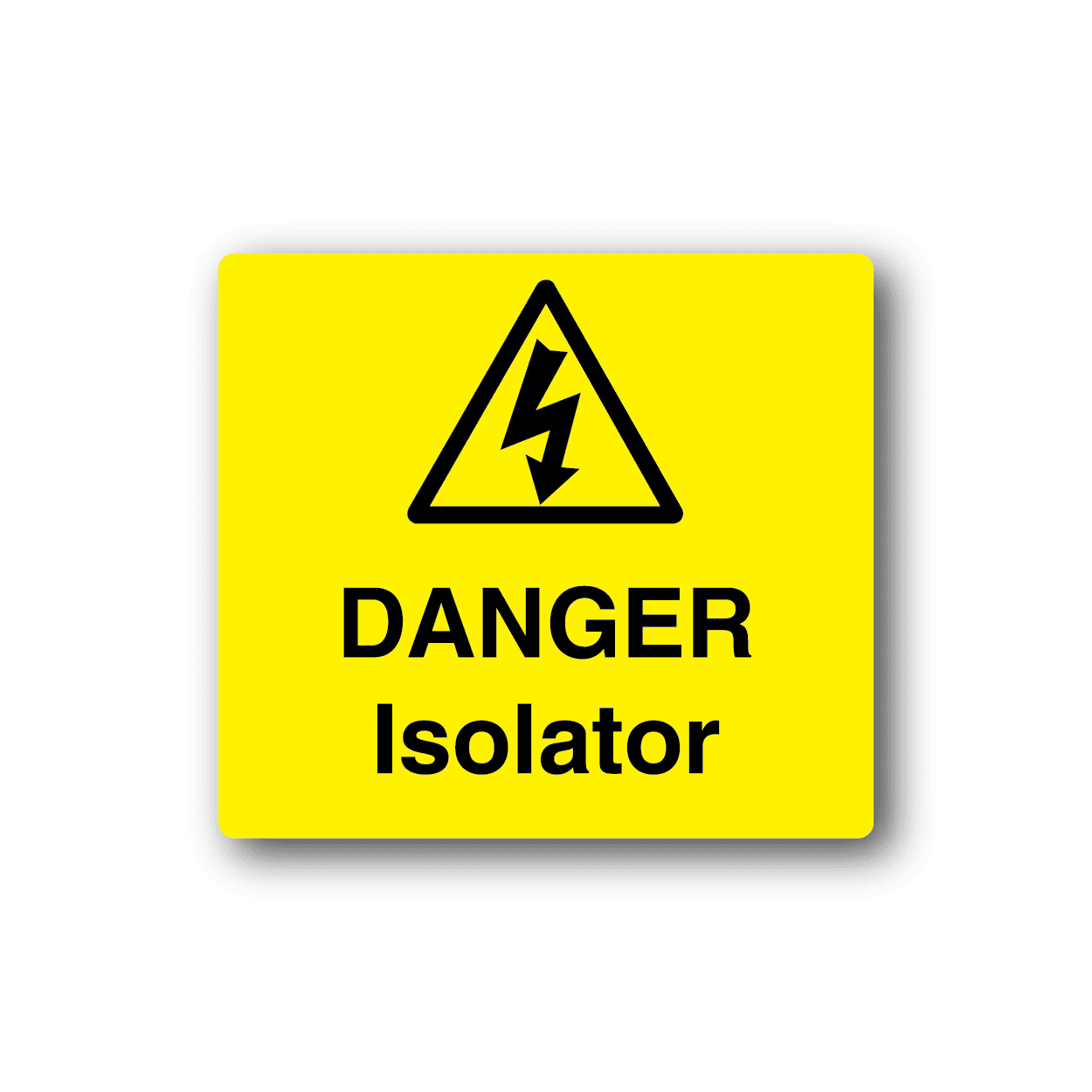 Image of Danger Isolator Sticker