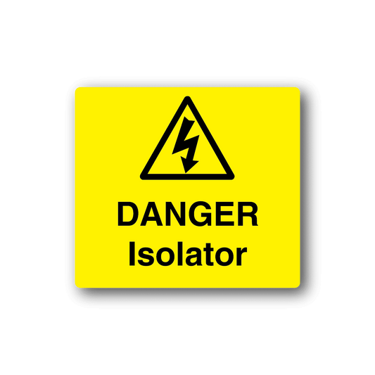 Image of Danger Isolator Sticker