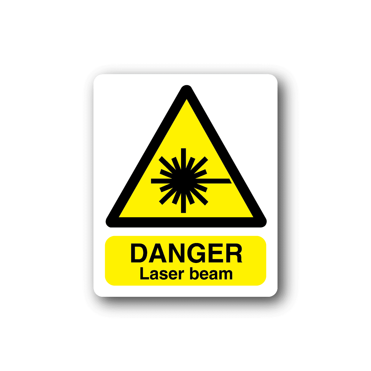 Image of Danger Laser Beam Sticker