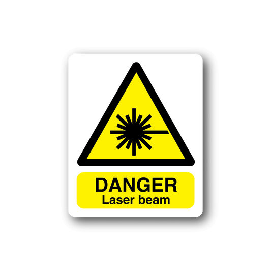 Image of Danger Laser Beam Sticker