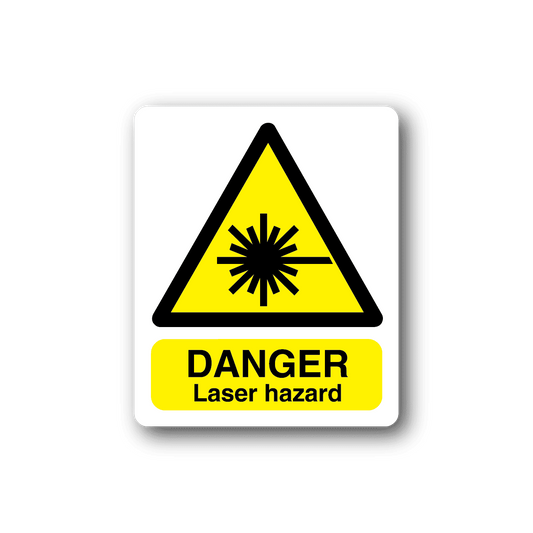 Image of Danger Lazer Hazard Sticker