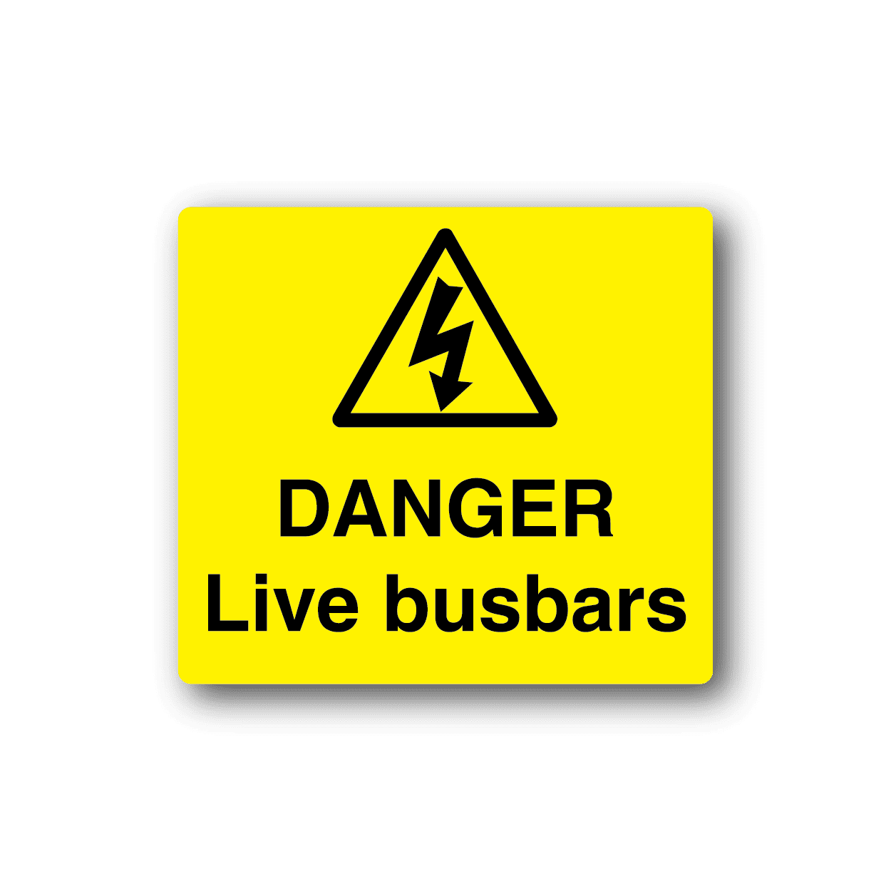 Image of Danger Live Busbars Sticker