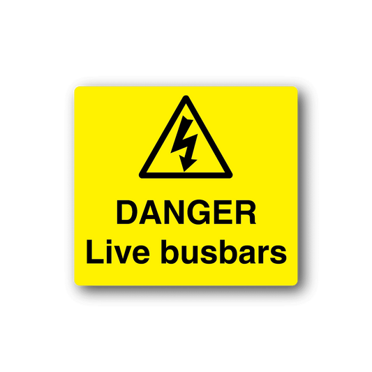 Image of Danger Live Busbars Sticker