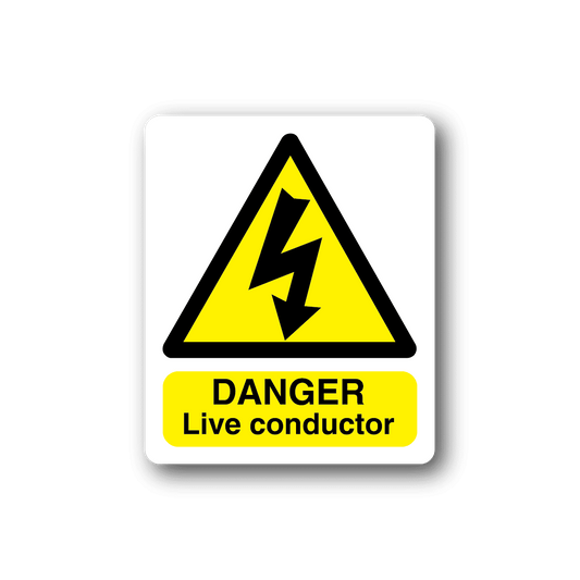 Image of Danger Live Conductor Sticker