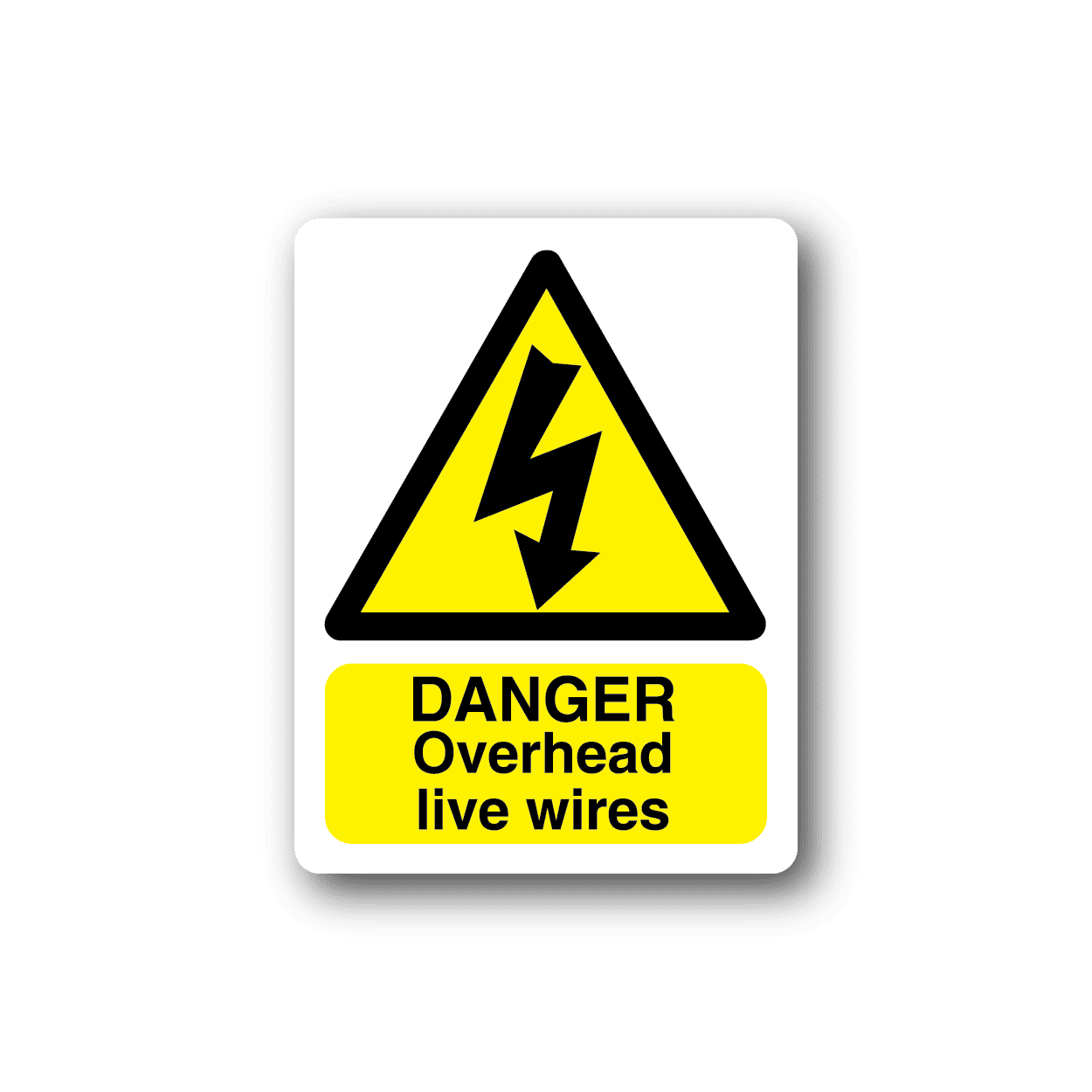 Image of Danger Live Wires Sticker