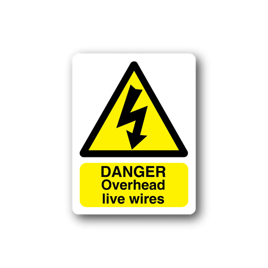 Image of Danger Live Wires Sticker