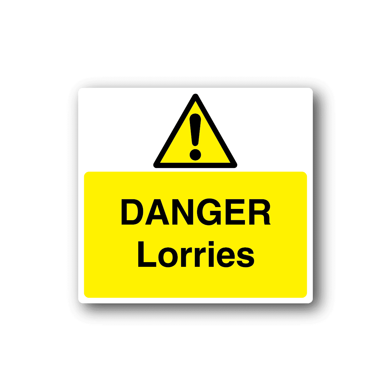 Image of Danger Lorries Sticker