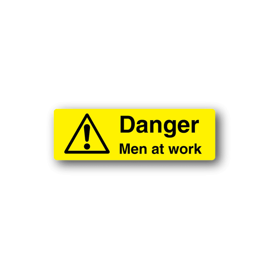 Image of Danger Men At Work Sticker