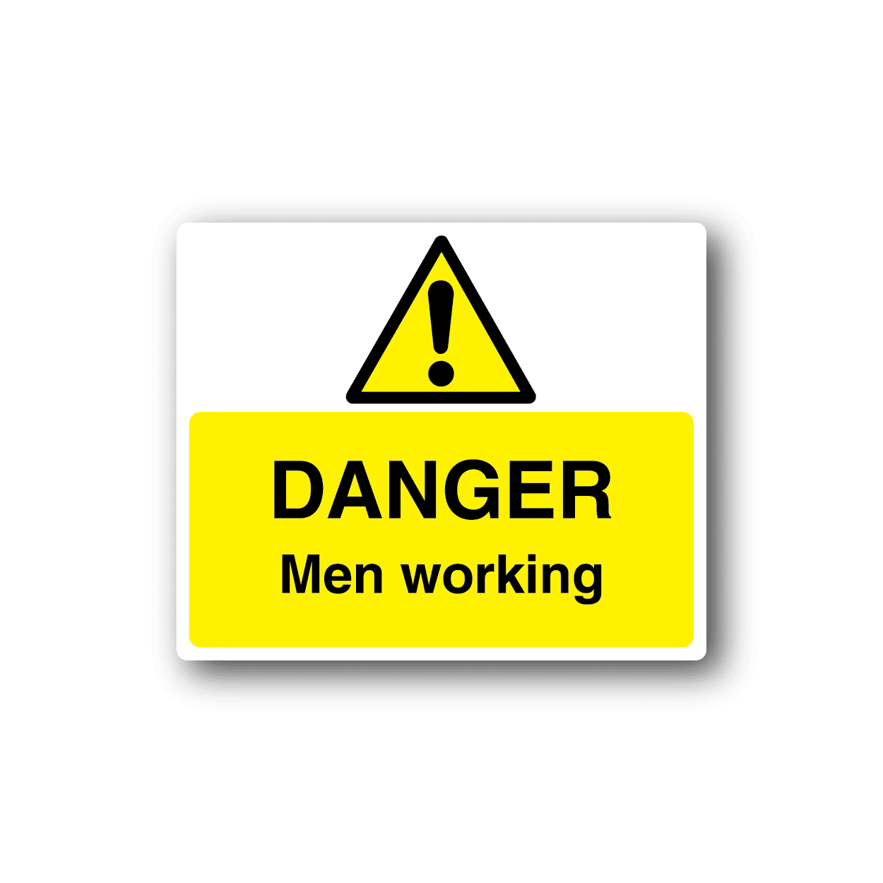 Image of Danger Men Working Sticker