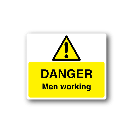 Image of Danger Men Working Sticker