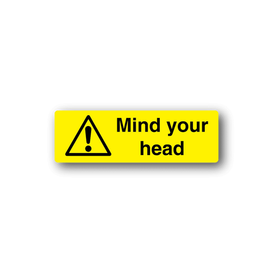 Image of Danger Mind Your Head Sticker