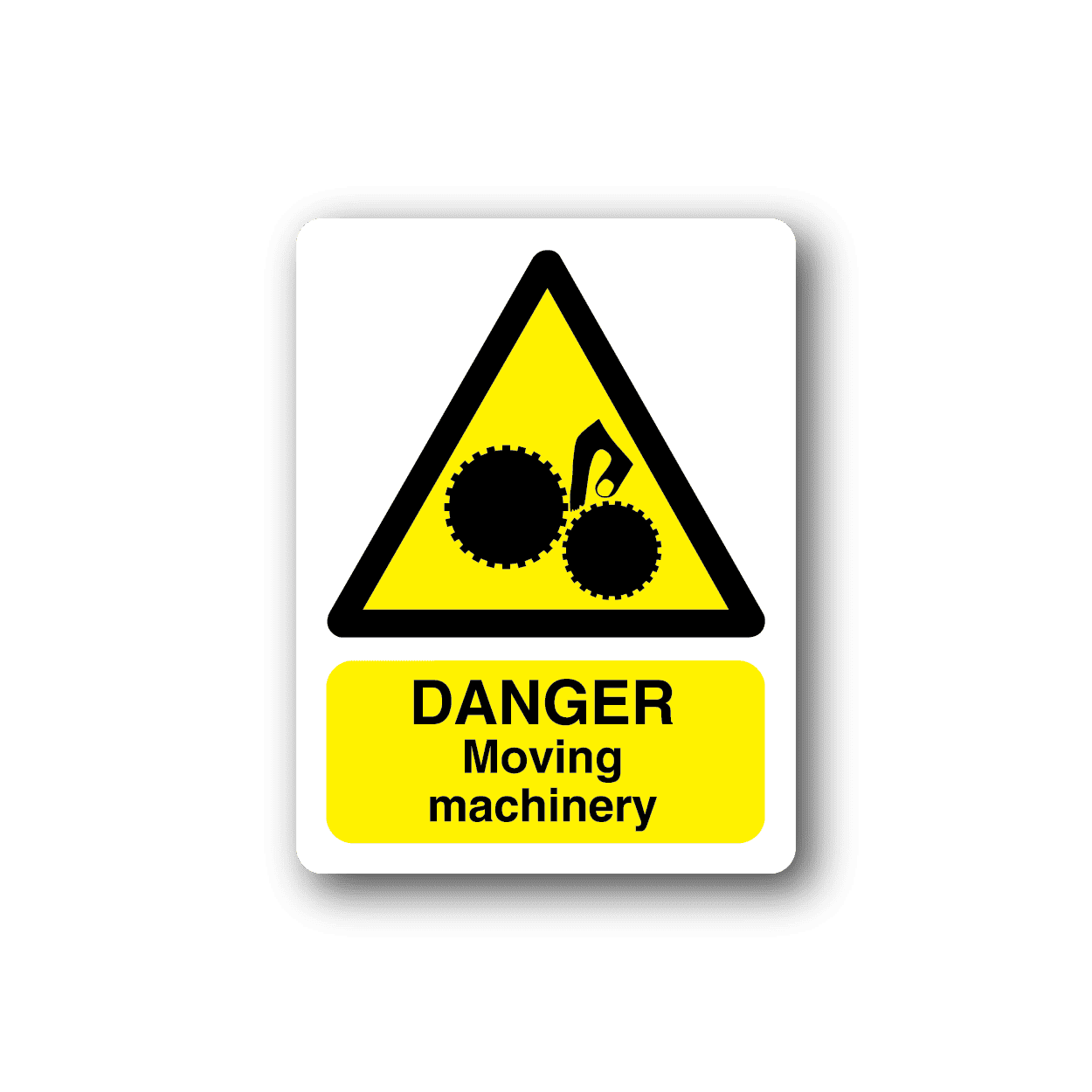 Image of Danger Moving Machinery Sticker