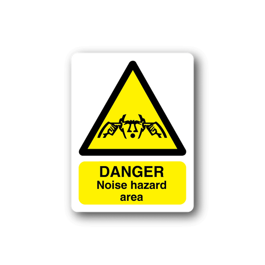 Image of Danger Noise Hazard Area Sticker