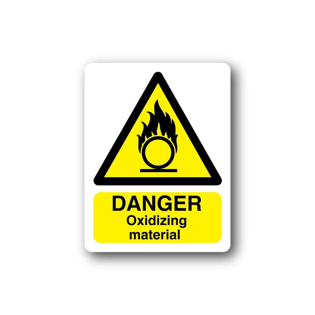 Image of Danger Oxidizing Material Sticker