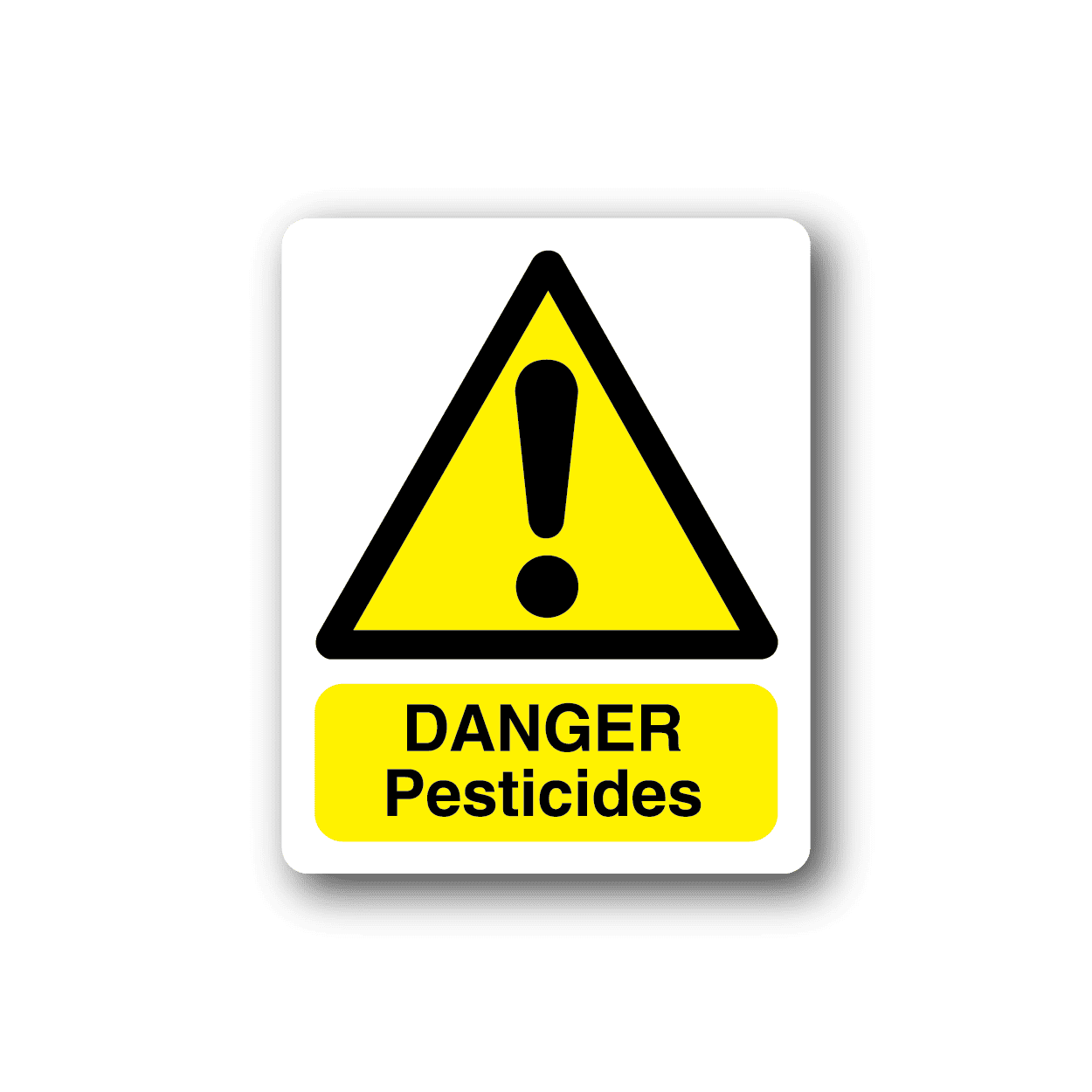 Image of Danger Pesticides Sticker