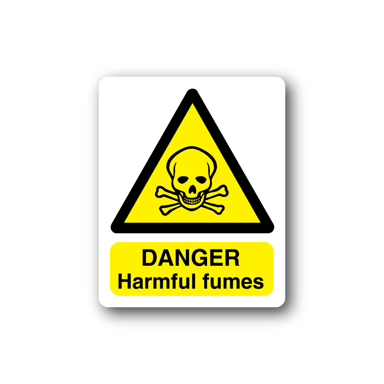 Image of Danger Poison Harmful Fumes Sticker