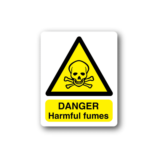 Image of Danger Poison Harmful Fumes Sticker