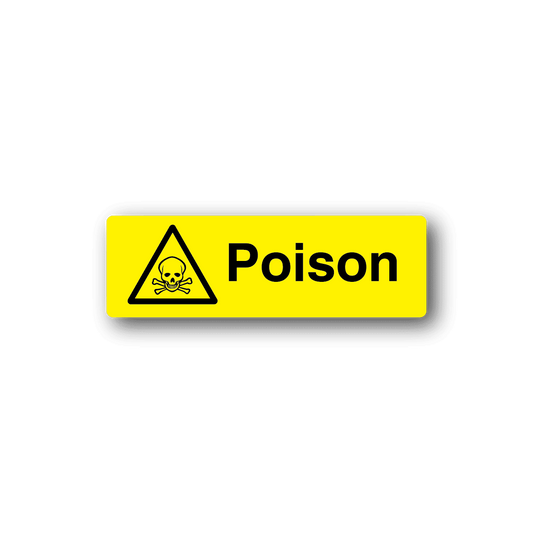 Image of Danger Poison Sticker