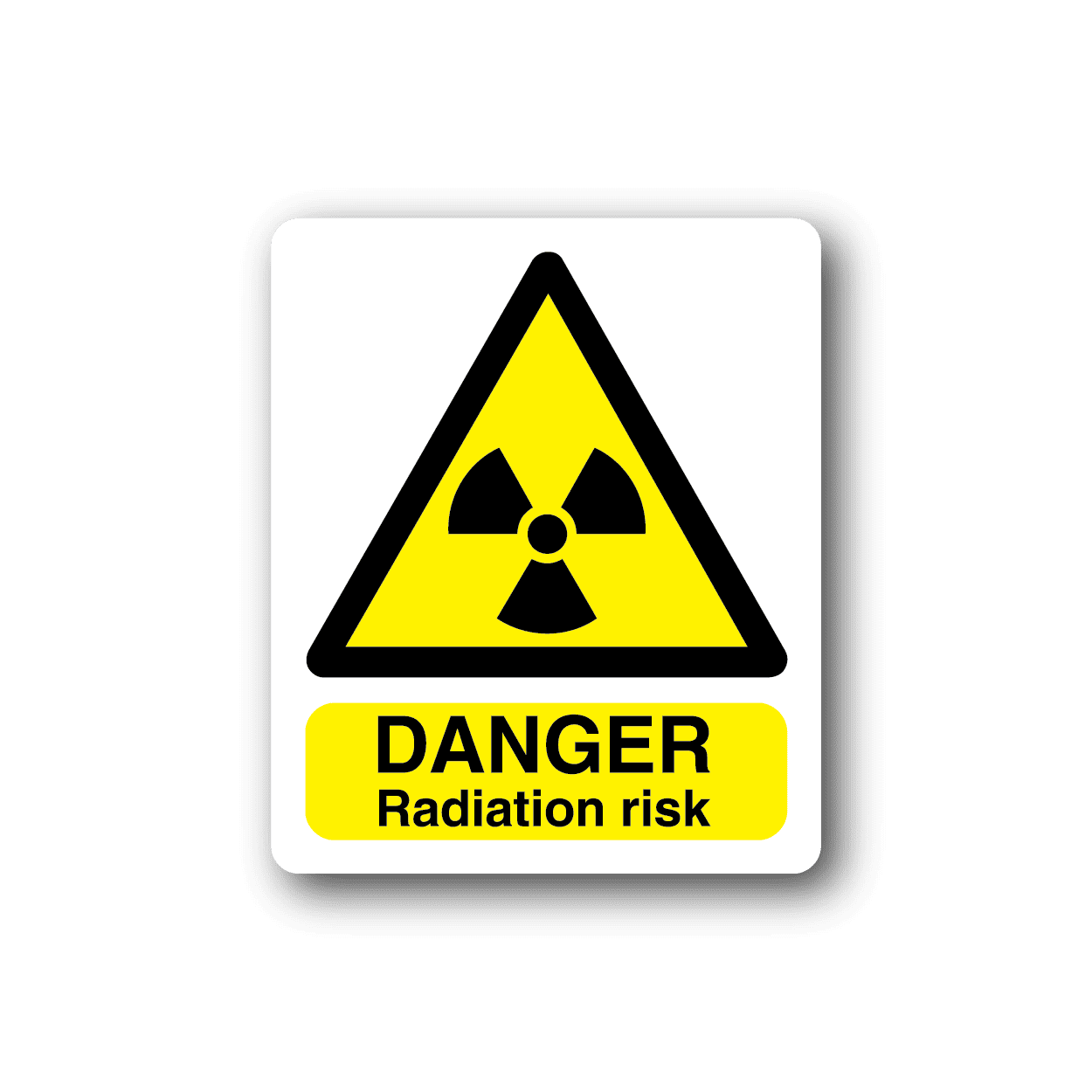 Image of Danger Radiation Risk Sticker