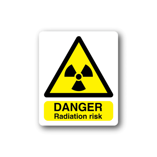 Image of Danger Radiation Risk Sticker