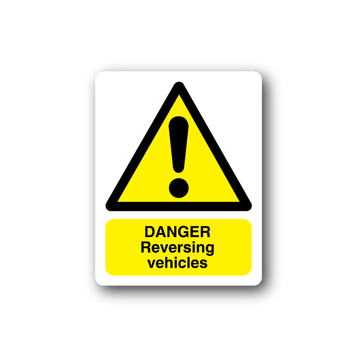 Image of Danger Reversing Vehicles Sticker