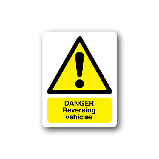 Image of Danger Reversing Vehicles Sticker