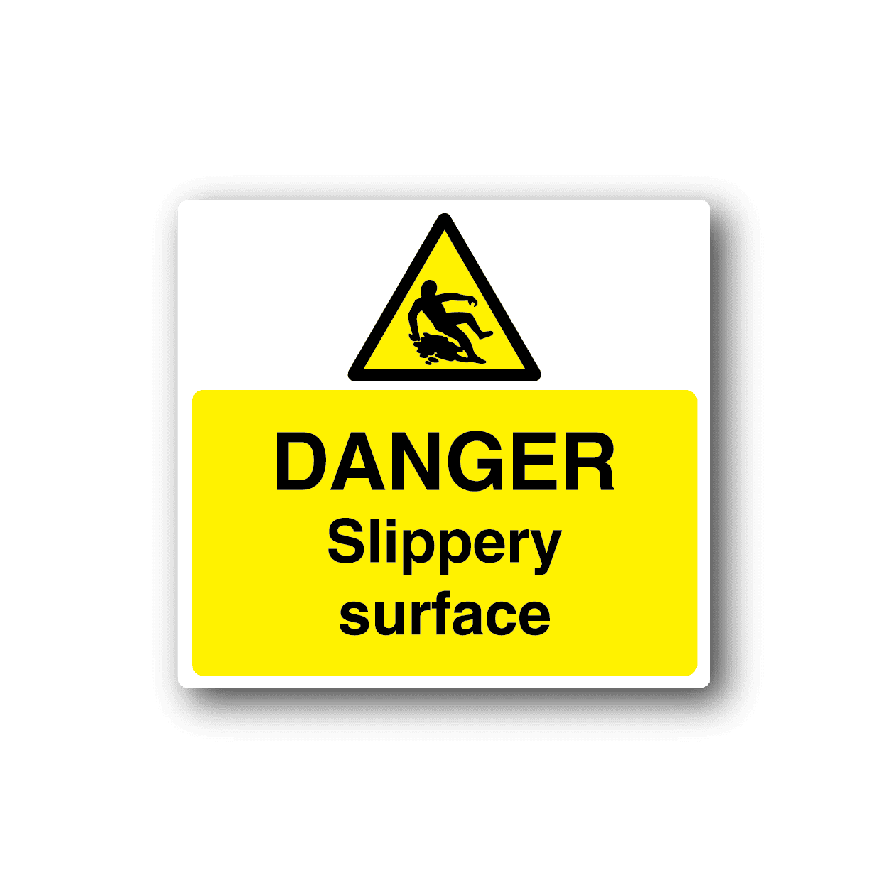 Image of Danger Slippery Surface Sticker