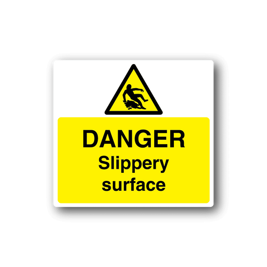 Image of Danger Slippery Surface Sticker