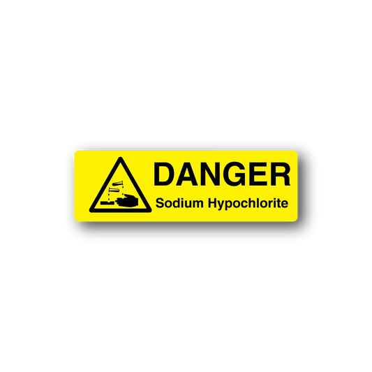 Image of Danger Sodium Hydrochlorite Sticker