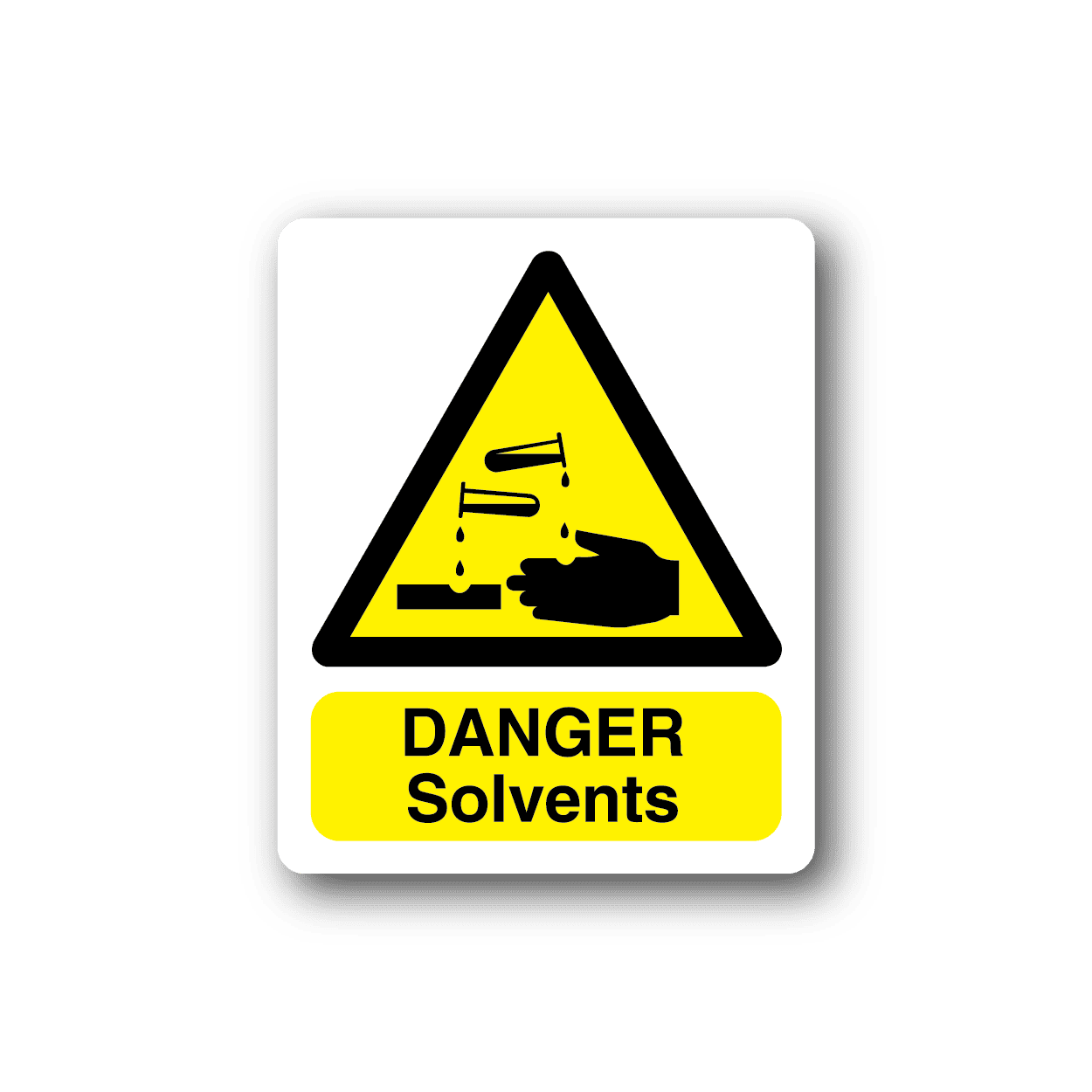 Image of Danger Solvants Sticker