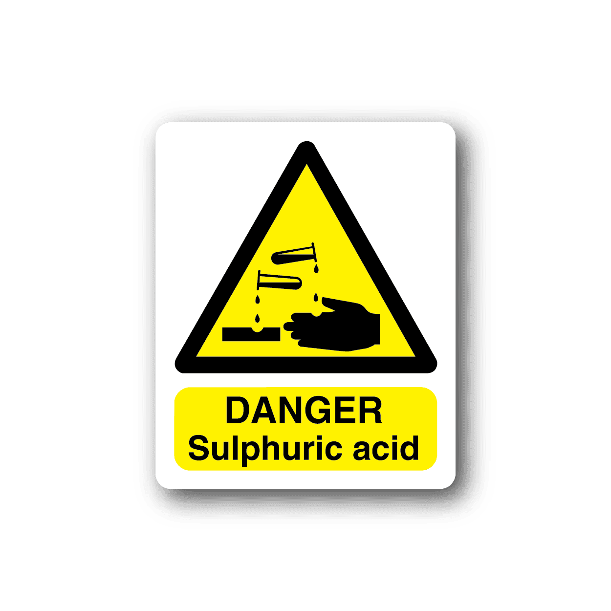 Image of Danger Sulphuric Acid Sticker