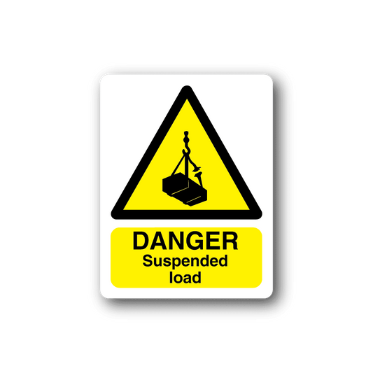 Image of Danger Suspended Load Sticker