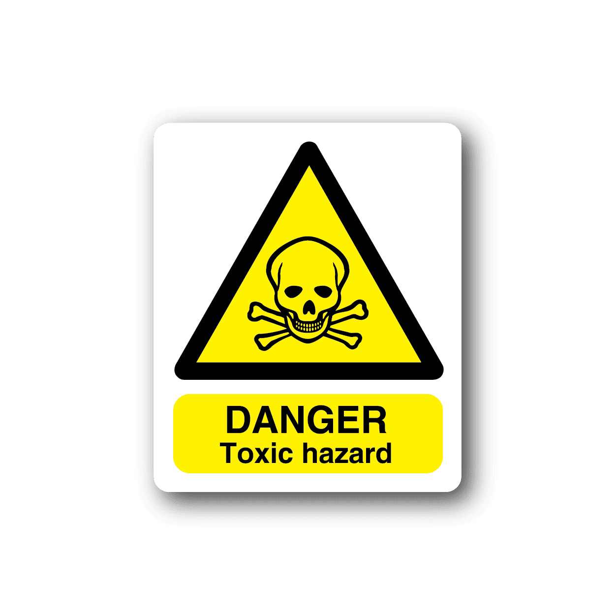 Image of Danger Toxic Hazard Sticker