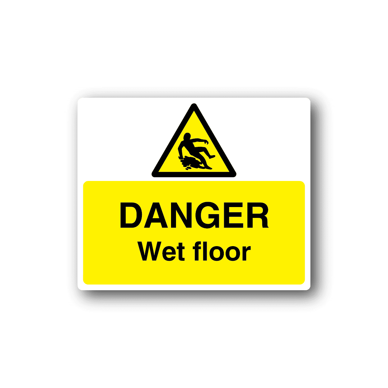 Image of Danger Wet Floor Sticker