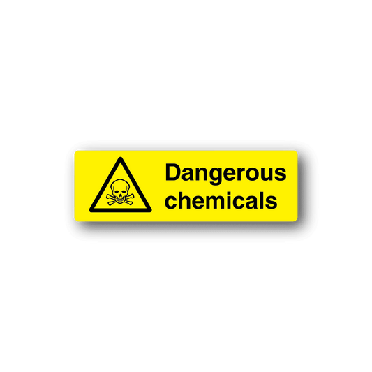 Image of Dangerous Chemicals Rectangle Sticker