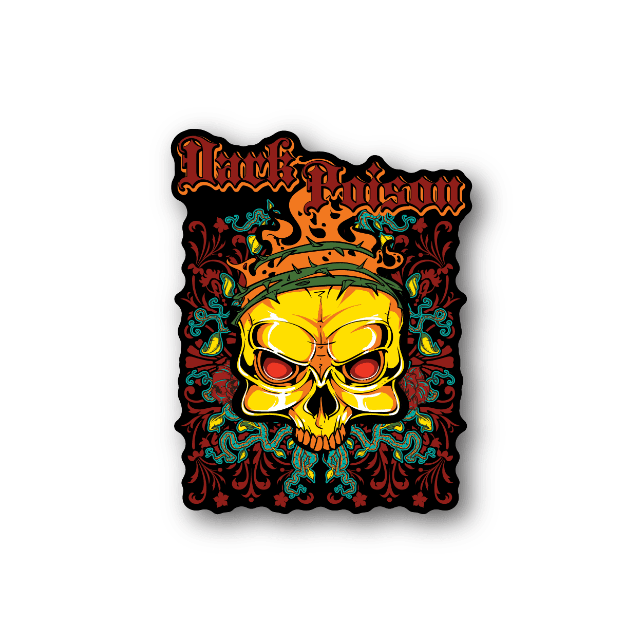 Image of Dark Poison Skull Sticker