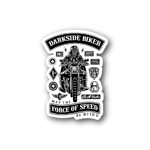 Image of Darkside Biker Motorcycle Sticker