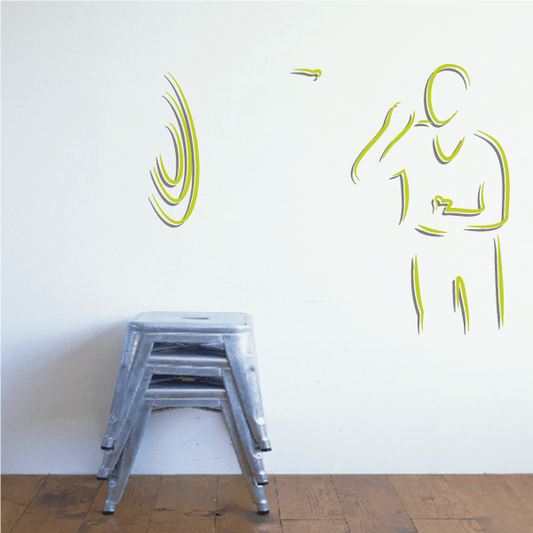 Image of Darts Wall Decal - Vinyl Sticker - Car Sticker - Die Cut Sticker - CDScolor0029